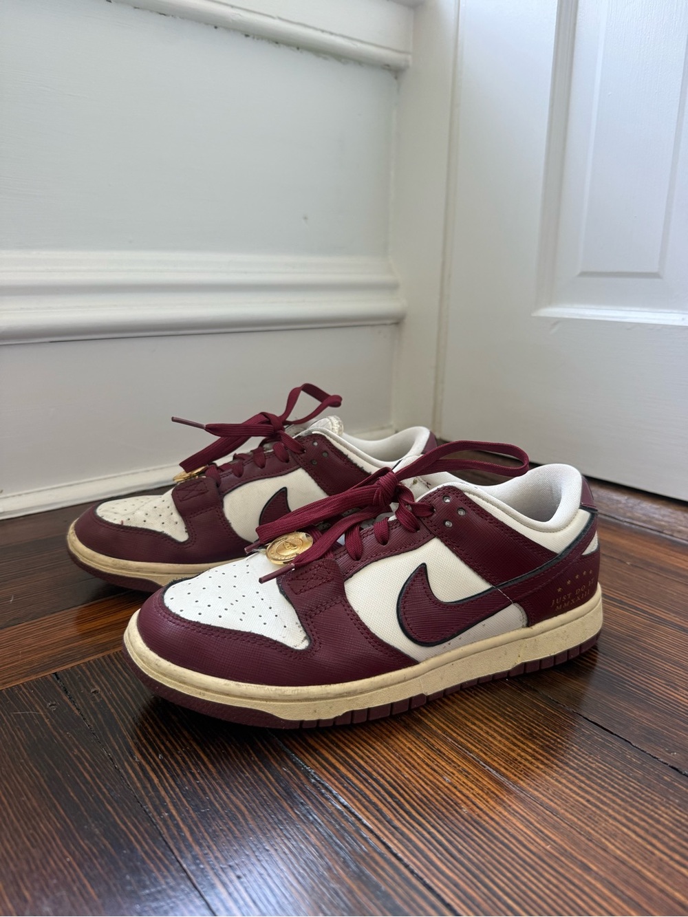 Women’s Nike Dunk Low SE Sisterhood Sail Team Red - Picture 6 of 6